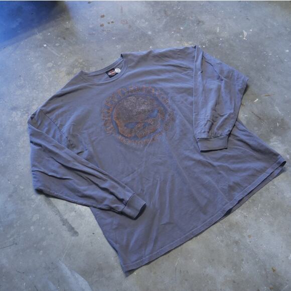 Harley Davidson Manchester New Hampshire Thrashed Long Sleeve - Picture 2 of 8